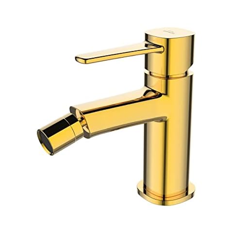 Invena Gold Brass Bidet Mixer Tap Cover