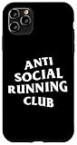 iPhone 11 Pro Max Anti Social Running Club: White (Front + Back) Case