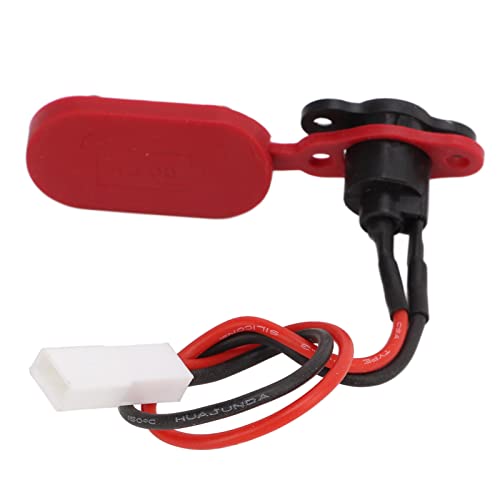 Tbest Scooter Power Charger Cord Cable, Charging Port Cable Plug Cover for M365 PRO PRO2 Electric Scooter