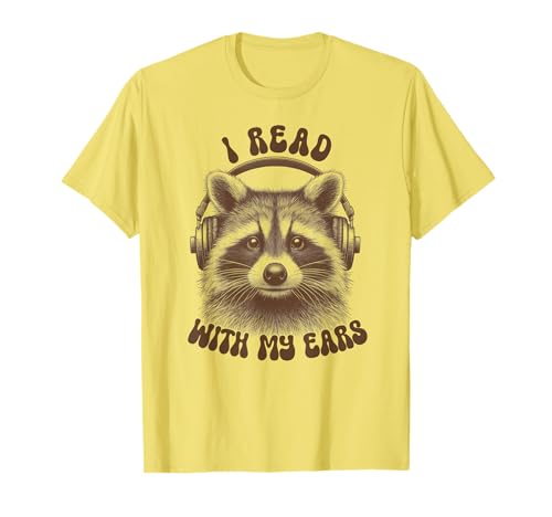 Raccoon Audiobook Lover Tee