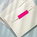Square Color Coding Labels 3 x 1 inch - Rectangle Fluorescent Pink Color File Folder Stickers 250 Pack Per Roll in Dispenser Box
