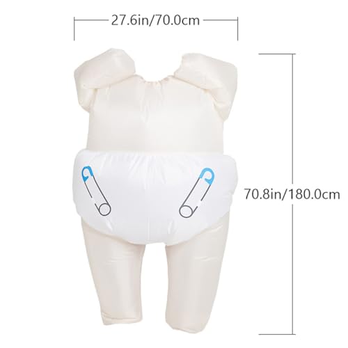 Costume gonflable en polyester PU beige résistant pour adulte - 2