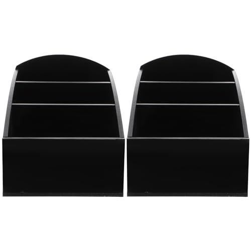 VOSAREA 2Pcs Coffee Organizer Storage Box Sugar Tea Bag Holder for Home Office Smooth Edges Multi Use Design for Snacks Candies Napkins Coffee Bar