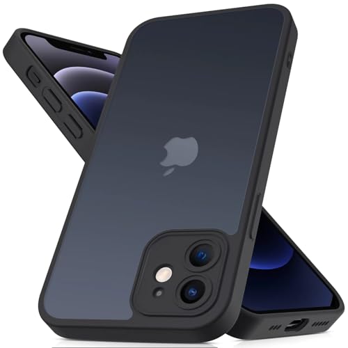 Mootobo iPhone 12 Case 6.1 inch, Military-Grade Protection 360° Full Body Frosted Translucent Back Phone Cover