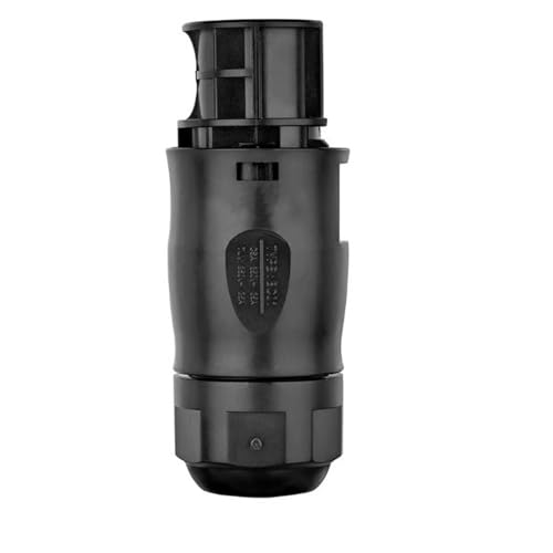 Netzanschluss Stecker 3-polig IP68 Balkonkraftwerk AC Anschluss 250V/25A wasserdicht für 612 mm Kabel BAU DISCOUNT