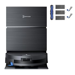 ECOVACS DEEBOT X11 Pro OMNI Robot Aspirapolvere Stazione Pulizia con Accessori Kit, Aspirazione 19500Pa, OZMO ROLLER 2.0, TruEdge 3.0, Ascensione massima di 4 cm, ZeroTangle 3.0, Tecnologia PowerBoost