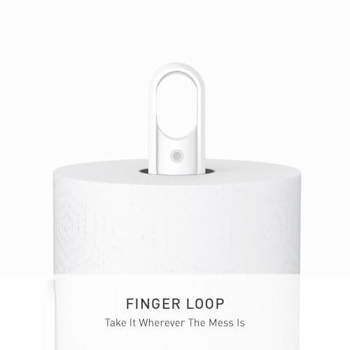 simplehuman Paper Towel Holder with Spray, All-in-One Countertop Paper Towel and Cleaner Dispenser, 6 oz Refillable Pump, One-Handed Tear, Weighted Base, White - image 5