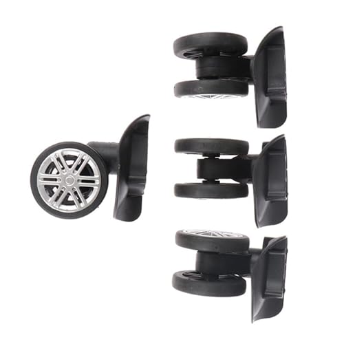 Luggage Wheels Replacement 4Pairs Trolley Case Pulley Accessories Suitcase 360 Degree Swivel Wheels for DIY Repair2