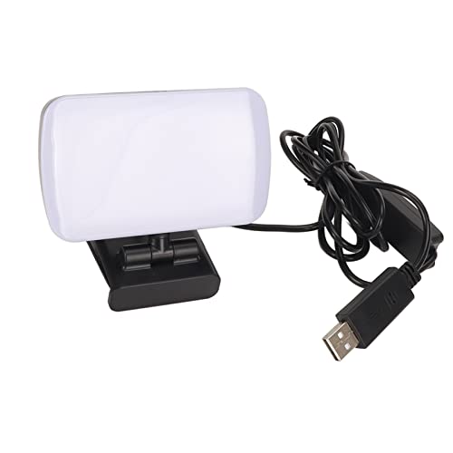 Webcam Light USB 3 Light Colors 10 Dimming Modes Flexible Rotatable Mini Video Light for Laptop Meeting Education Live Streaming Remote Working