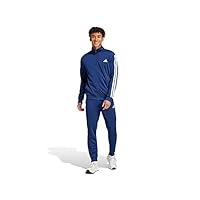 Conjunto Adidas Masculino Sportswear Basic Três Listras Tricot Blue/Dark Blue JI8859 P