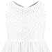 Sunny Fashion Flower Girls Dress White Lace Wedding Bridesmaid Communion Pageant Size 8