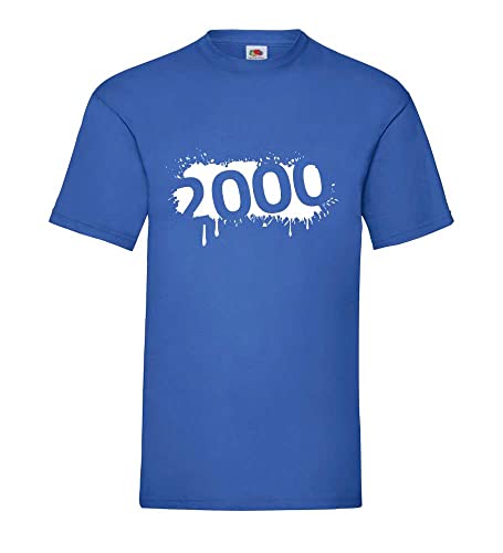 T-shirt homme bleu roi XXXL grand vêtement été décontracté