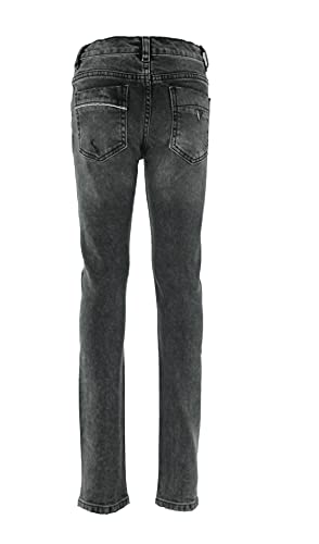 GUESS Jeans elástico para meninos com 5 bolsos rasgados e reparados, Antracite Usados, 8 anos