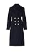 Victor Alfaro Collective Rent the Runway Pre-Loved Navy Twill Double Breasted Coat, Navy, Small