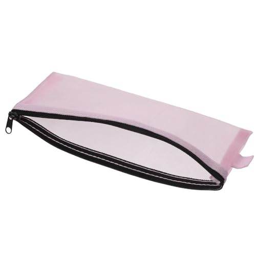 Image of 5Pcs 20.5 * 9mm 5-Colors Clear Multi-purpose Pouch Nylon Zipper Pen Storage Makeup Bag for Home Office Travel Supplies