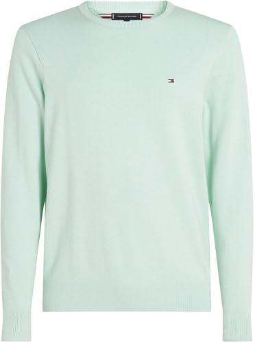 Tommy Hilfiger Men's Essential Ssnl Cotton Crewneck Mw0Mw39999, Green, L 4