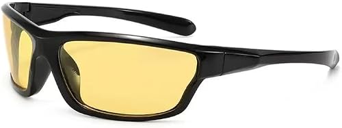 Night Driving Glasses for Men & Women – Yellow Lens Anti-Glare Sunglasses for Night Driving – UV Protection Eyewear with Protective Case, Microfiber Cloth & Lens Cleaner
