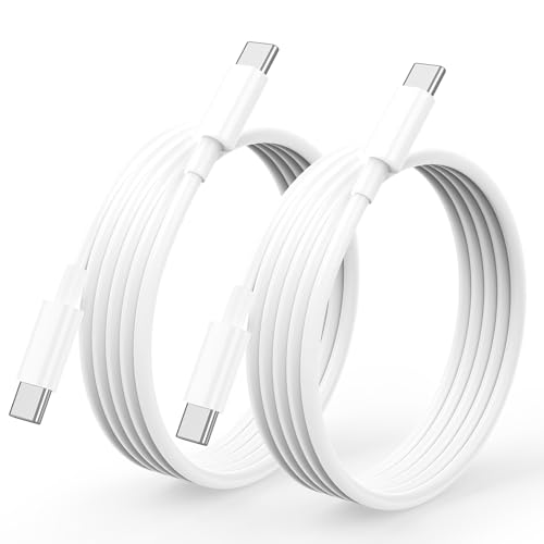 6FT iPhone 17 16 15 Fast Charging Cord [MFi Certified] 60W USB C to USB C Charger Cable 2 Pack 6 Foot USB Type C to C Charge Cord for iPhone 17 16 15 Pro Max Plus iPad Pro Macbook Galaxy S25 S24
