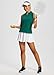 baleaf Women's Golf Shirts Tank Tops Sleeveless Tennis Polo Racerback with Collar Athletic Tanks Quick Dry Sublime Green XL