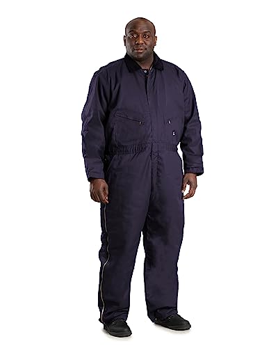 Berne Men's Heritage Twill Insulated Coverall, X-Large Regular, Navy #TOP10