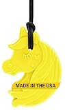 ARK Chewnicorn™ Sensory Chew Necklace, Chew Necklaces for Sensory Kids and Adults, Oral Fidget for Autism, ADHD, SPD, Anxiety, Medical-Grade Sensory Chew Necklace, Standard, Softest, Yellow