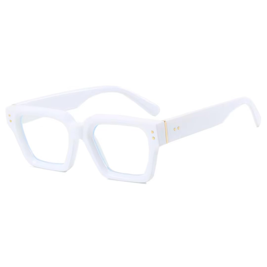Rivets - Gafas de sol para mujer, diseño de leopardo, color marrón, UV400, White, Talla única