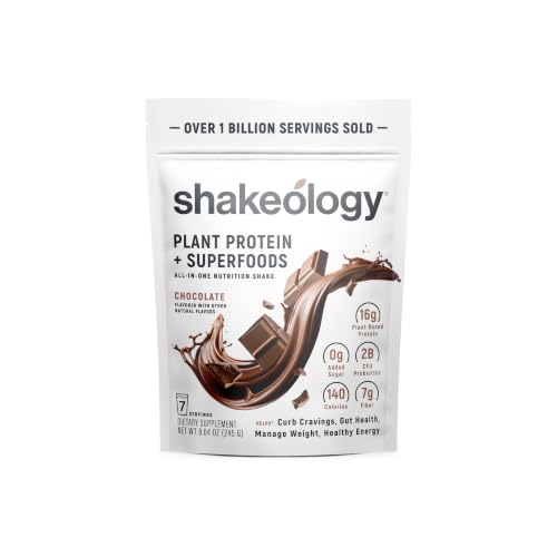 Image of BODi Shakeology 0g Added Sugar Plant-Based Protein - Chocolate, 7 Servings