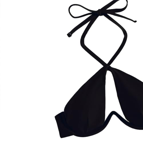 Sexy Bikini for Women Underwire Swimsuits Spaghetti Strap Swimwear Criss Cross Halter Bathing Suit 2 Piece3