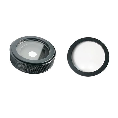 Apertura de Iris Ajustable de 1,5 a 22 mm PVS14, Iris de Enfoque con módulo de Lente Objetivo de policarbonato/PC, Anillo Adaptador de adaptación DIY.(1 Spare Ring)