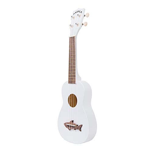 Kala MK-SS-WHT Ukulélé Soprano Shark avec sac à dos Blanc - Les Beatles, Paul McCartney, John Lennon, RIngo Starr, George Harrison Kala MK-SS-WHT Ukulélé Soprano Shark avec sac à dos Blanc – Image 4
