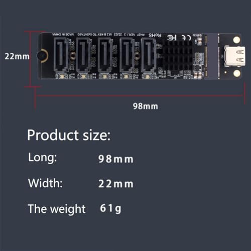 Adaptador Type-C a SATA3.0 para solucionar la falta de espacio y conectar 5 SSD 3