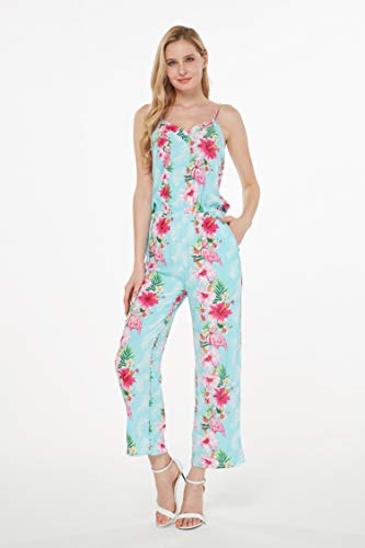 Image of Hawaii Hangover Family Matching Clothes, Pink Hibiscus Vine Turquoise | Family matching Hawaiian outfits, Pink Hibiscus Vine Turquoise, lightweight rayon, machine washable, tropical floral print