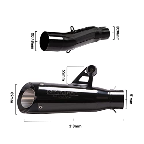Yosayusa Motorcycle Exhaust System Pipe 2" Slip On Muffler Silencer For Honda Cbr300R Cb300R Cbr300 Cb300F Cbr 300 2008-2018 #TOP3
