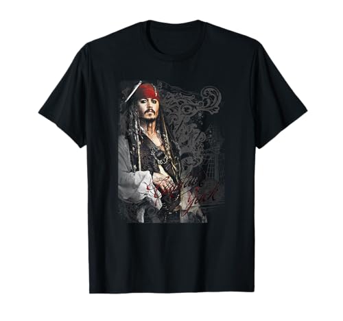 T-shirt Pirates des Caraïbes Jack Sparrow vêtement imprimé vintage Disney pour homme