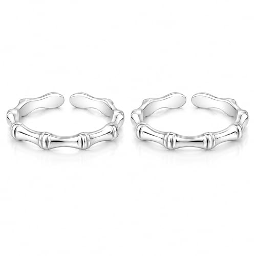 Image of NEMICHAND JEWELS 925 Sterling Silver Toe rings for Women