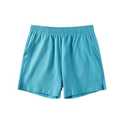 Image of AMY COULEE Mens Lounge Shorts 4 inch Pajama Lightweight Cotton Sleep Bottoms with Pockets