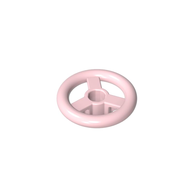 Transport Steering Wheel Small 2X2 50 Pieces GDS-2131 Compatible with Lego Toys Bulk Classics Moc Color:Light Pink 17