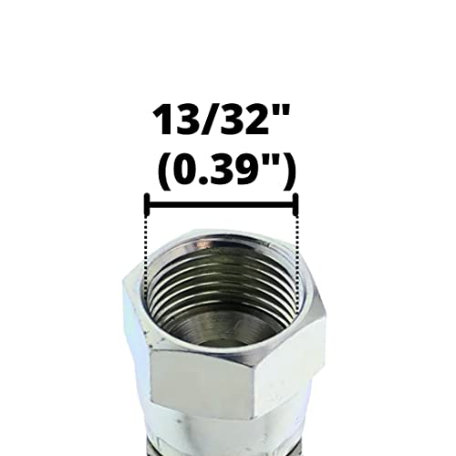 Image of 3 /8 inch Hose x 1 /4 inch JIC 37 Degree Female Hydraulic Hose Ends Crimp Fitting Compatible with Parker 43-Series | FJX-06-04-43 (10-PACK)