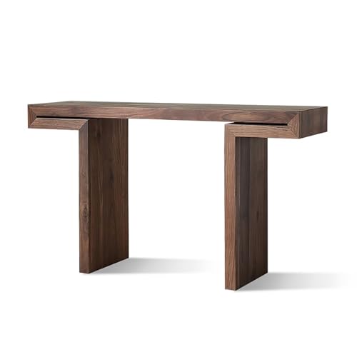 Mesa consola de madera maciza estable para solucionar pasillos vacíos 2