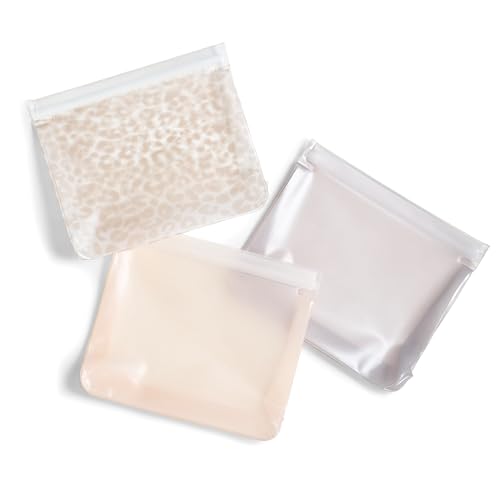 Fit & Fresh Reusable PEVA Storage Bags 3 Pack, Reusable