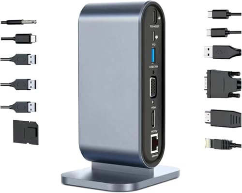 Image of Tobo USB C HUB 12-in-1, USB C Docking Station