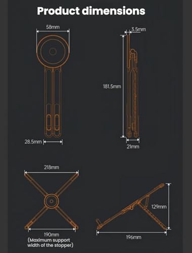 Soporte multifuncional 3 en 1 para móvil, tablet y laptop miniatura 6