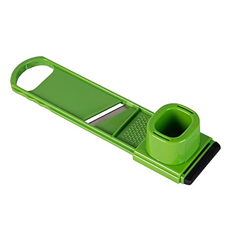 Fackelmann Mini Gemüseschneider 2in1 mit Paradit und Reibe aus Edelstahl (45583)