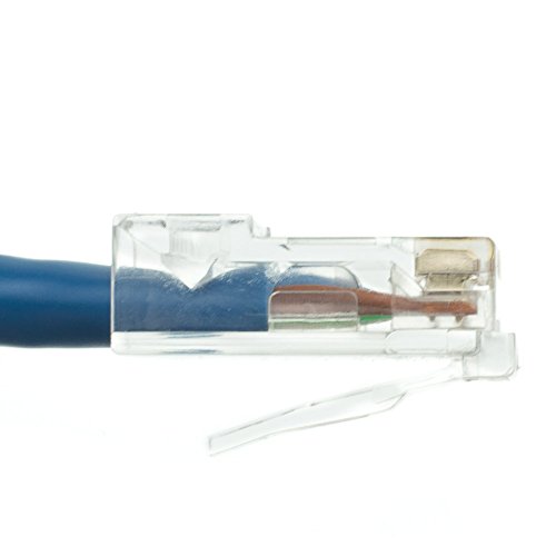 Cable Ethernet Cat5e con conector RJ45 2 pies azul miniatura 3