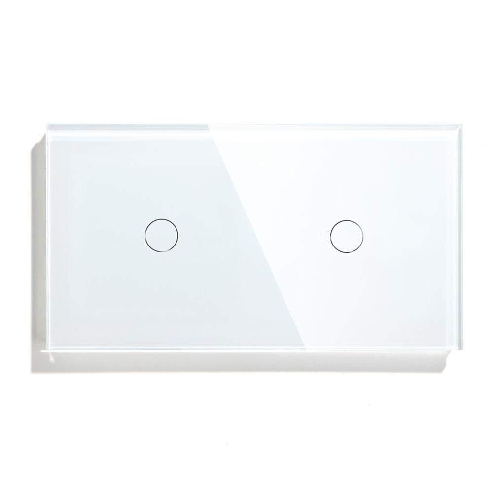 Interruptor táctil para panel de iluminación, Interruptor de luz táctil 2 vías Cristal Multicolor 157 mm
