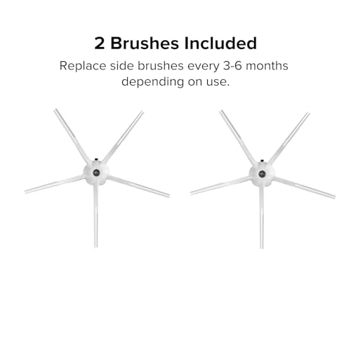 Image of Roborock Silicone Side Brushes (2 Pack) for Q5, Q7, Q8, Q Revo, E, S4, S5, S6, S7, S7MaxV, S8 Robot Vacuums, White