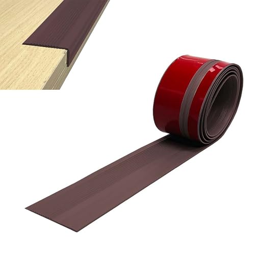 Protector de nariz de escalera autoadhesivo, perfil de PVC fácil de cortar para suelos 2