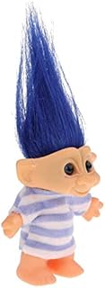 EnjoyMSS 1PCS Vintage Blue Lucky Troll Doll Leprocauns Dollhouse Mini Figures Toy ? Party Favors, Collections, Arts and Crafts