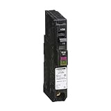 Square D by Schneider Electric Square D - QO QO115PDF Plug-In Mount 15 Amp Single-Pole Dual Function (CAFCI and GFCI) Circuit Breaker