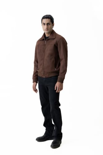 Rev & Co Faux Suede Jacket Brown - Image 2